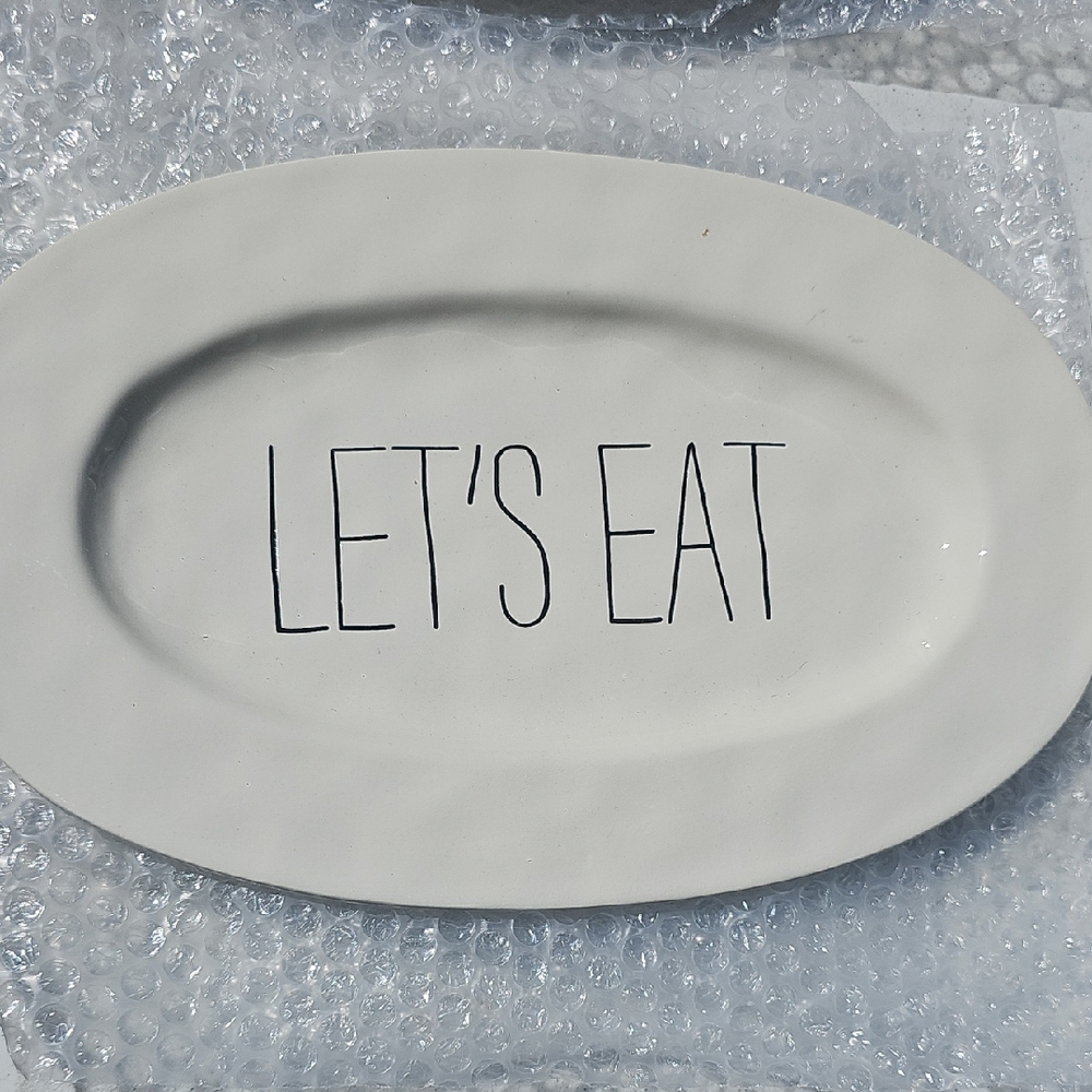 Pier 1 White Oval Serving Platter